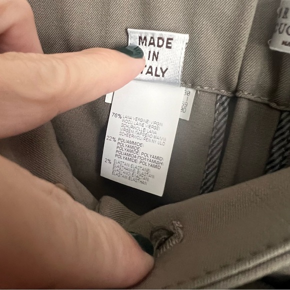 Brunello Cucinelli Wool Blend Trousers Pants Utility Belted size 10 - Picture 9 of 9